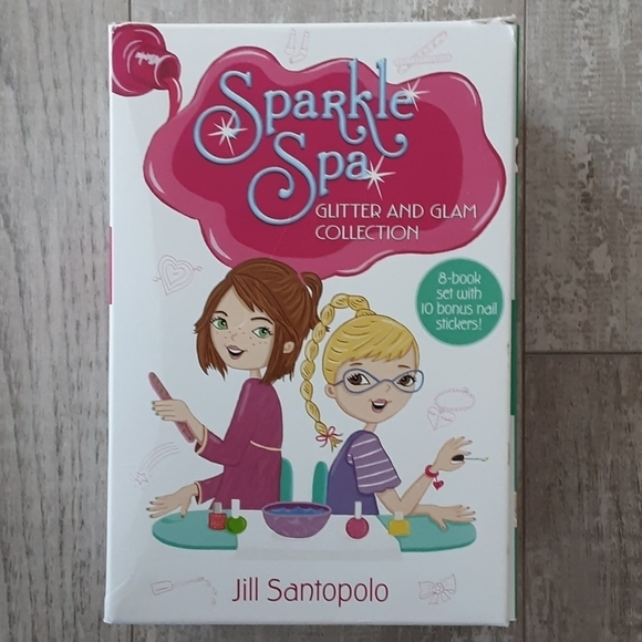 Sparkle Spa Glitter & Glam Book Set 8 Books - Picture 1 of 5